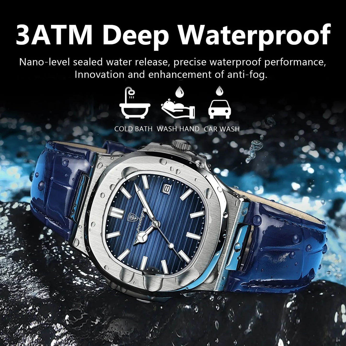 Poedagar Executive Watch - Leather Quartz Watche
