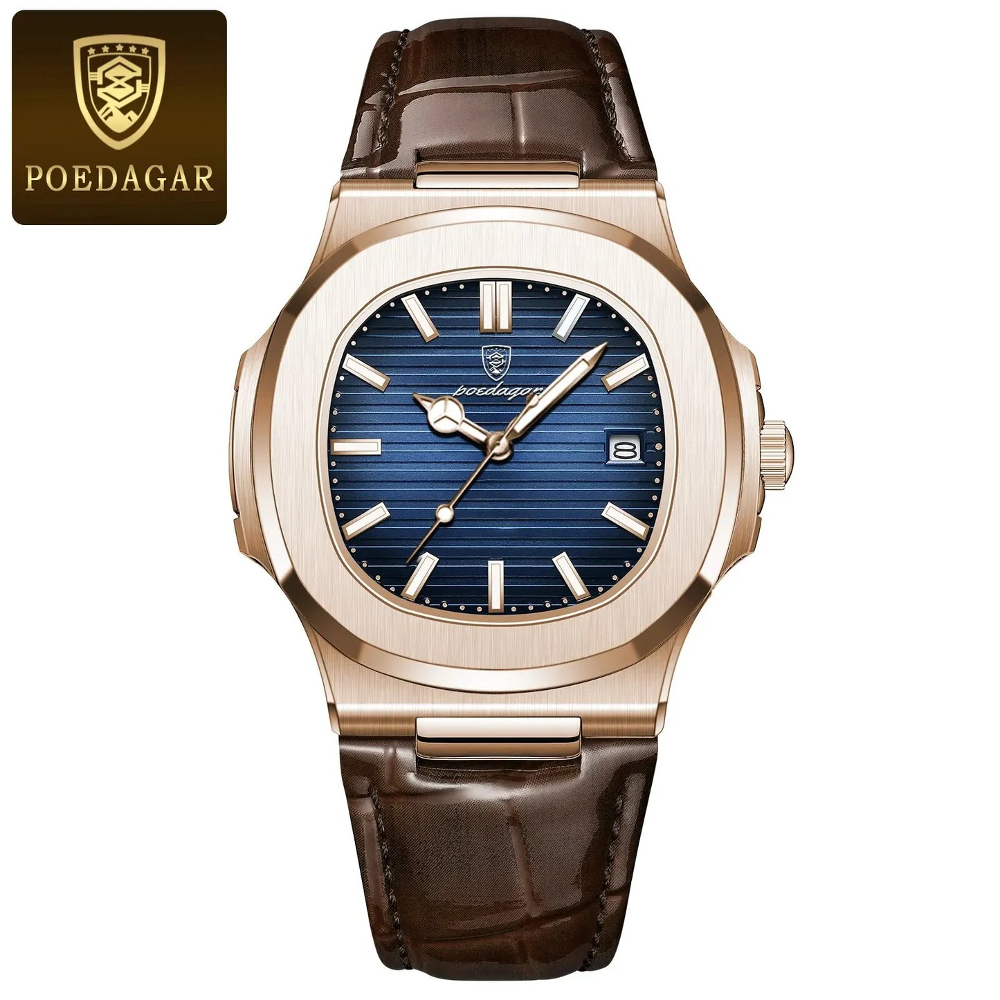 Poedagar Executive Watch - Leather Quartz Watche