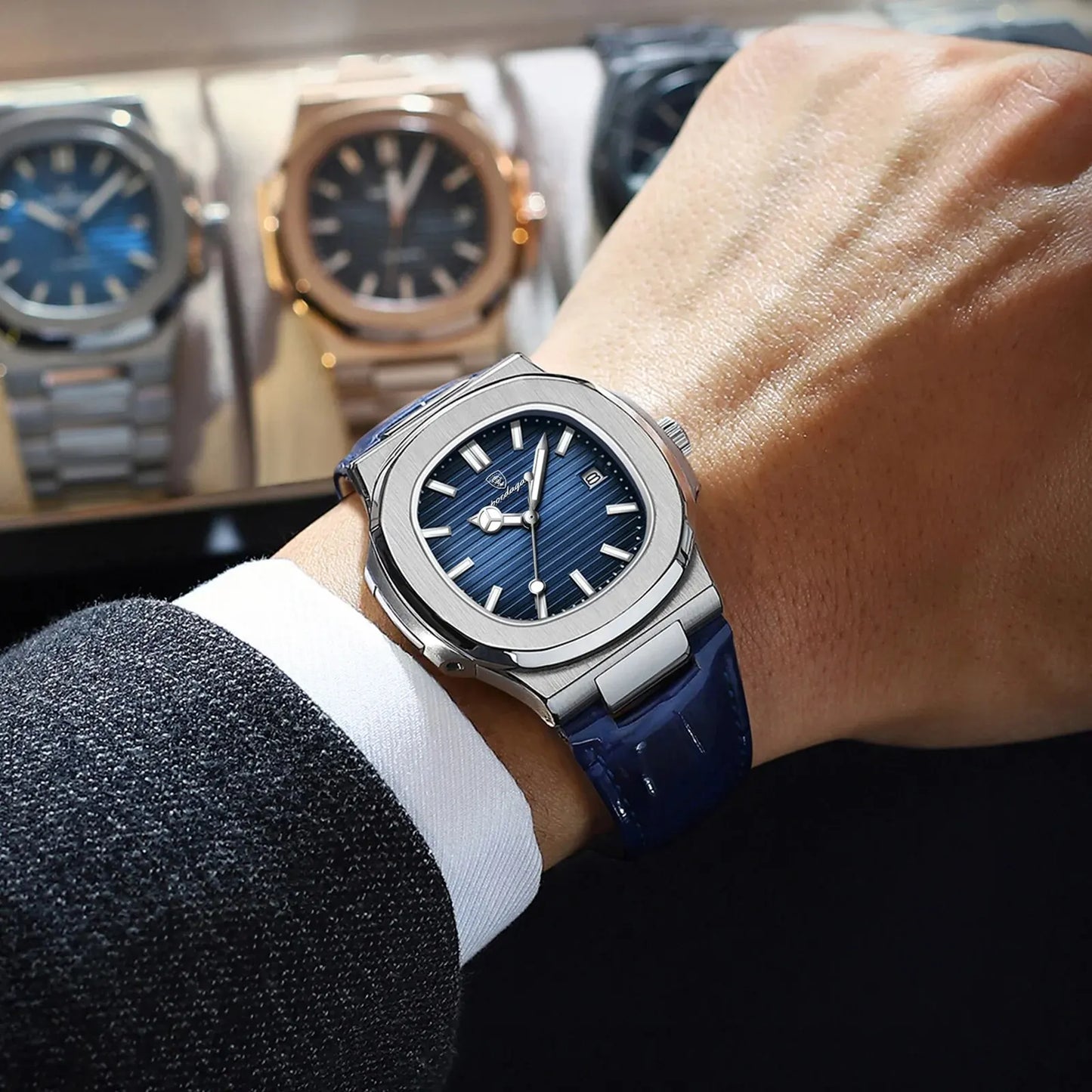 Poedagar Executive Watch - Leather Quartz Watche