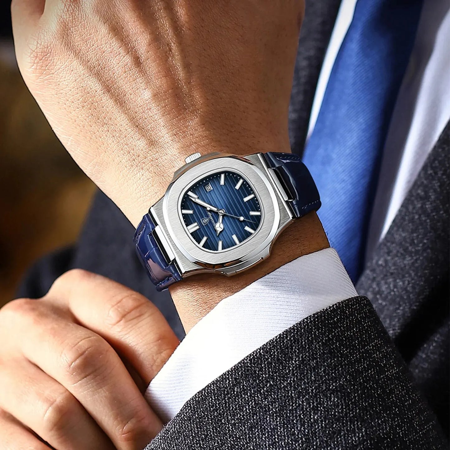 Poedagar Executive Watch - Leather Quartz Watche