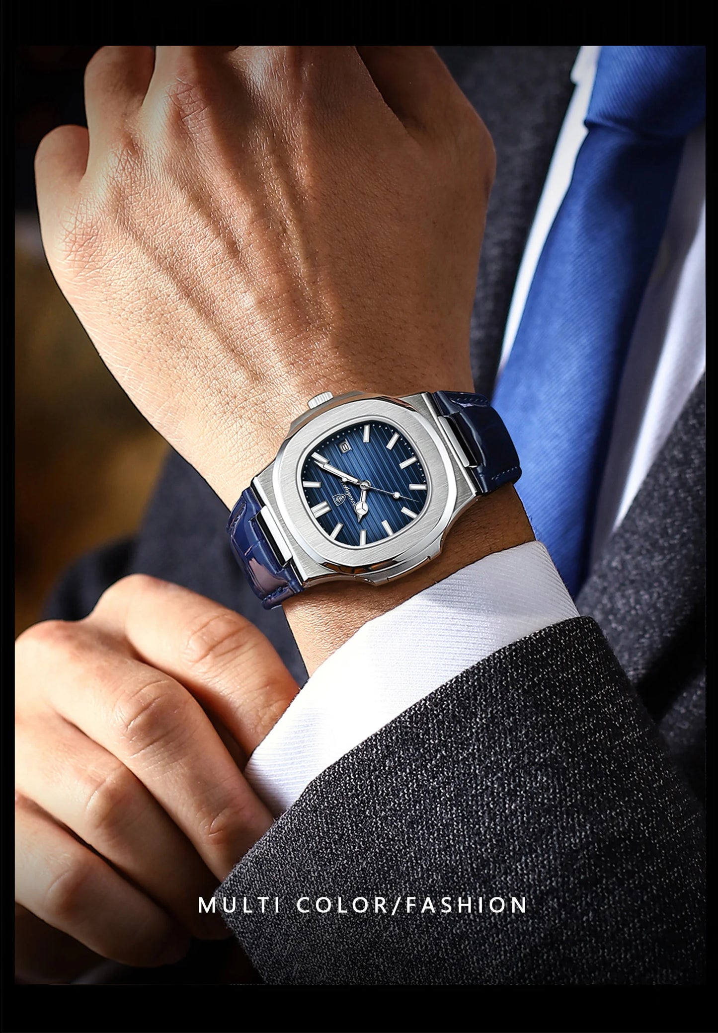 Poedagar Executive Watch - Leather Quartz Watche