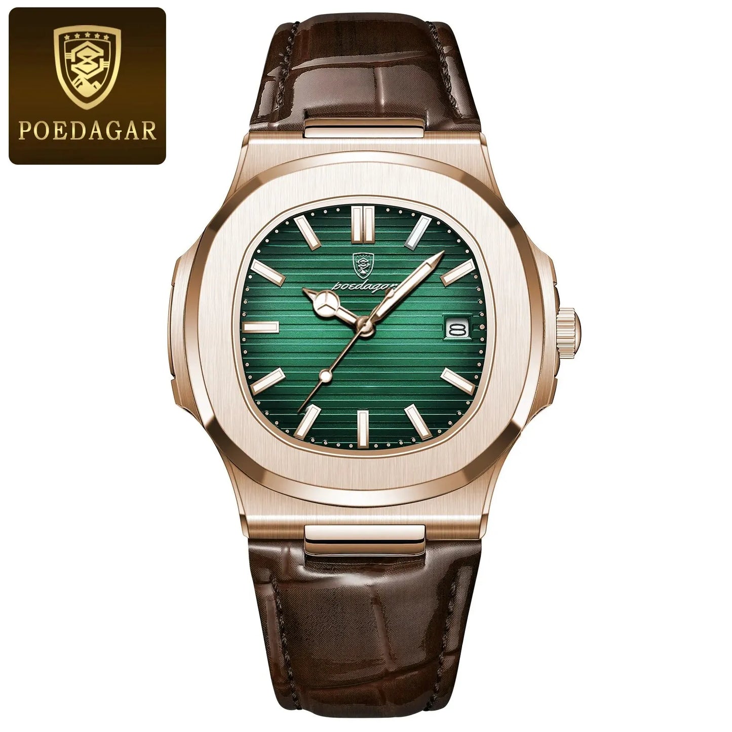 Poedagar Executive Watch - Leather Quartz Watche