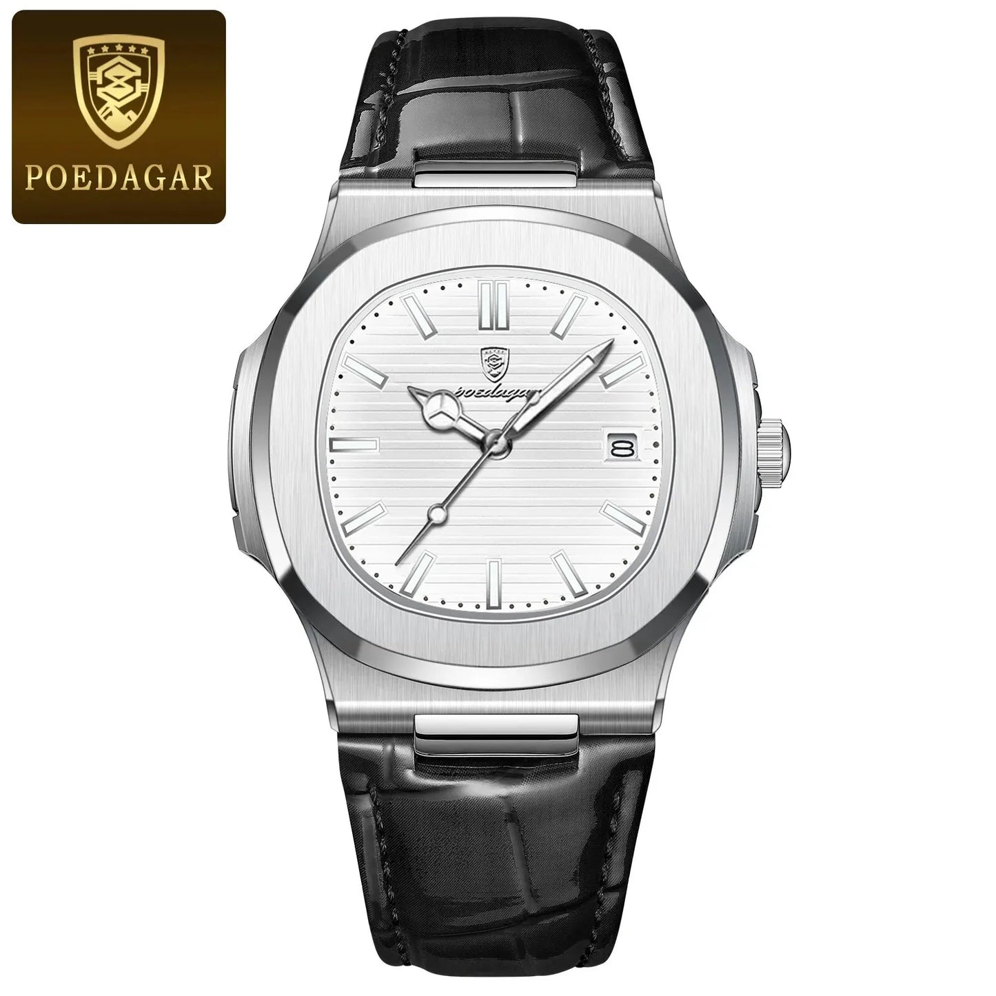 Poedagar Executive Watch - Leather Quartz Watche
