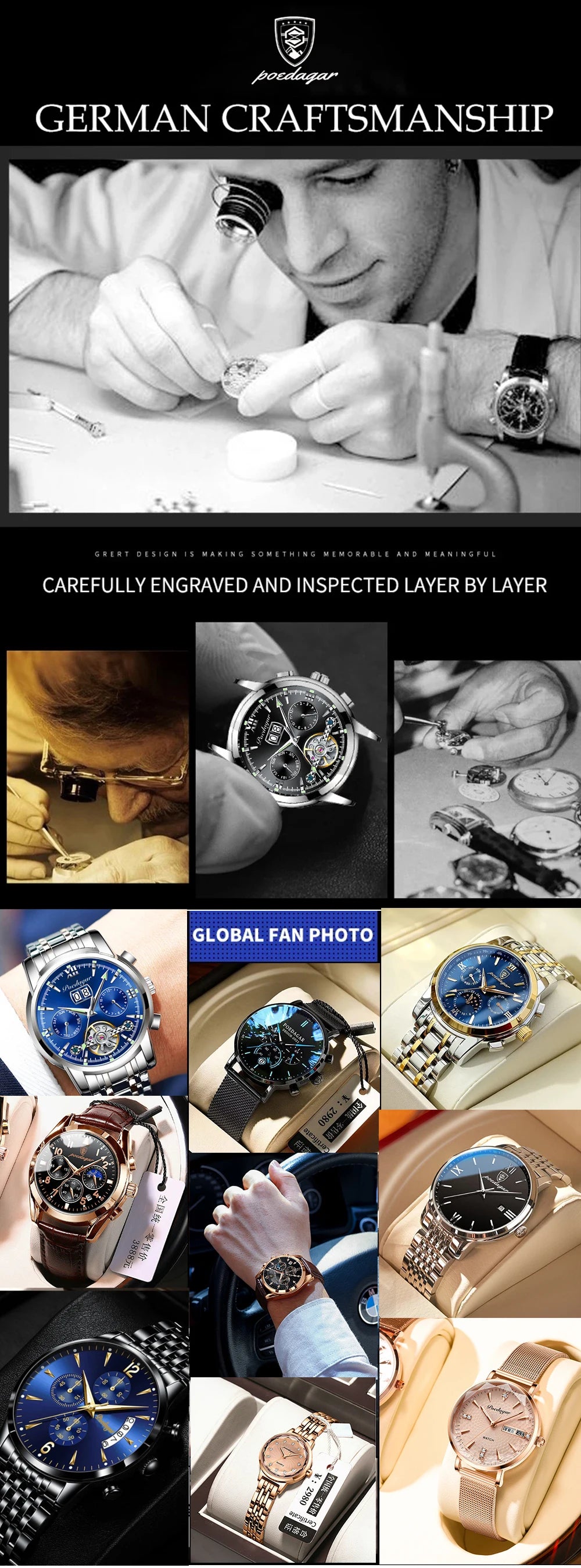 Poedagar Executive Watch. Special Design
