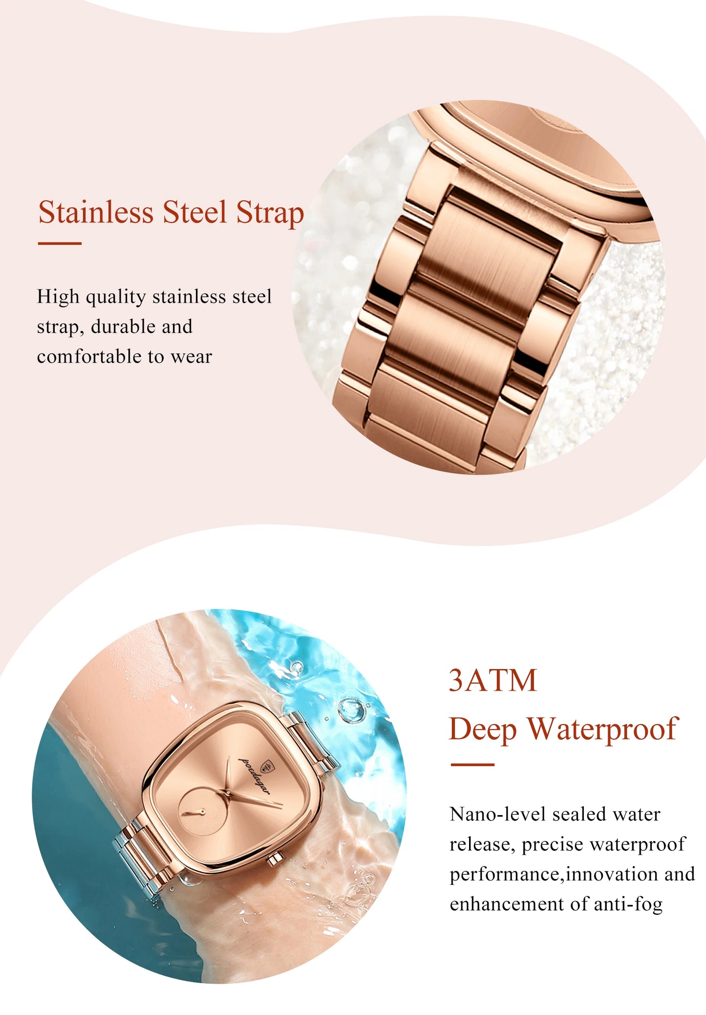 POEDAGAR Luxury Ladies Watch - Waterproof - Stainless Steel - Elegant and Classic
