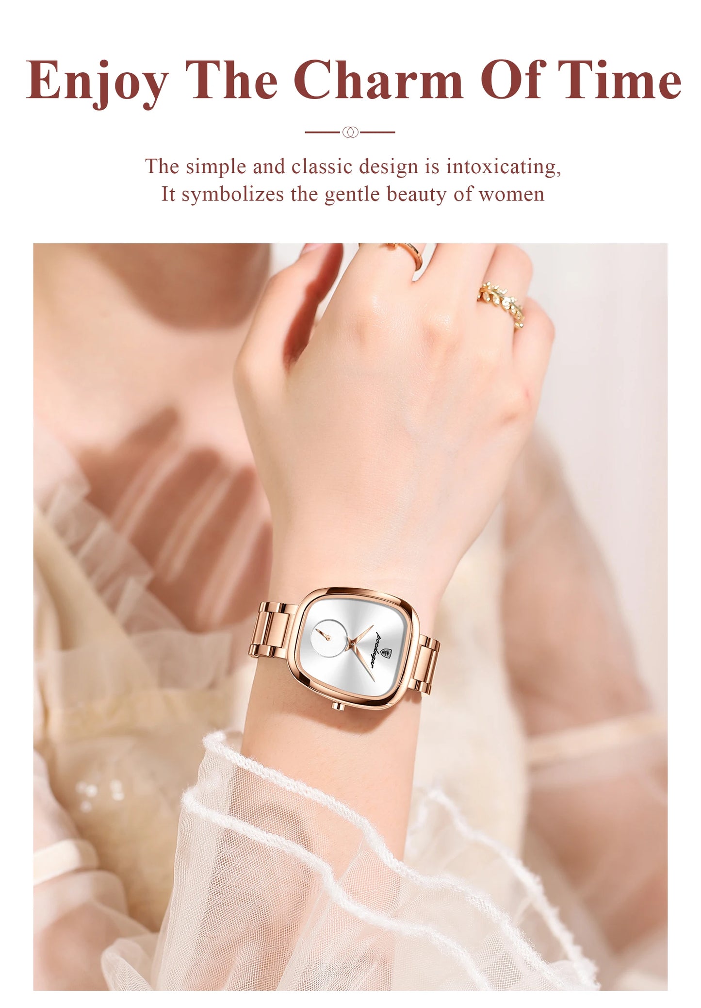 POEDAGAR Luxury Ladies Watch - Waterproof - Stainless Steel - Elegant and Classic