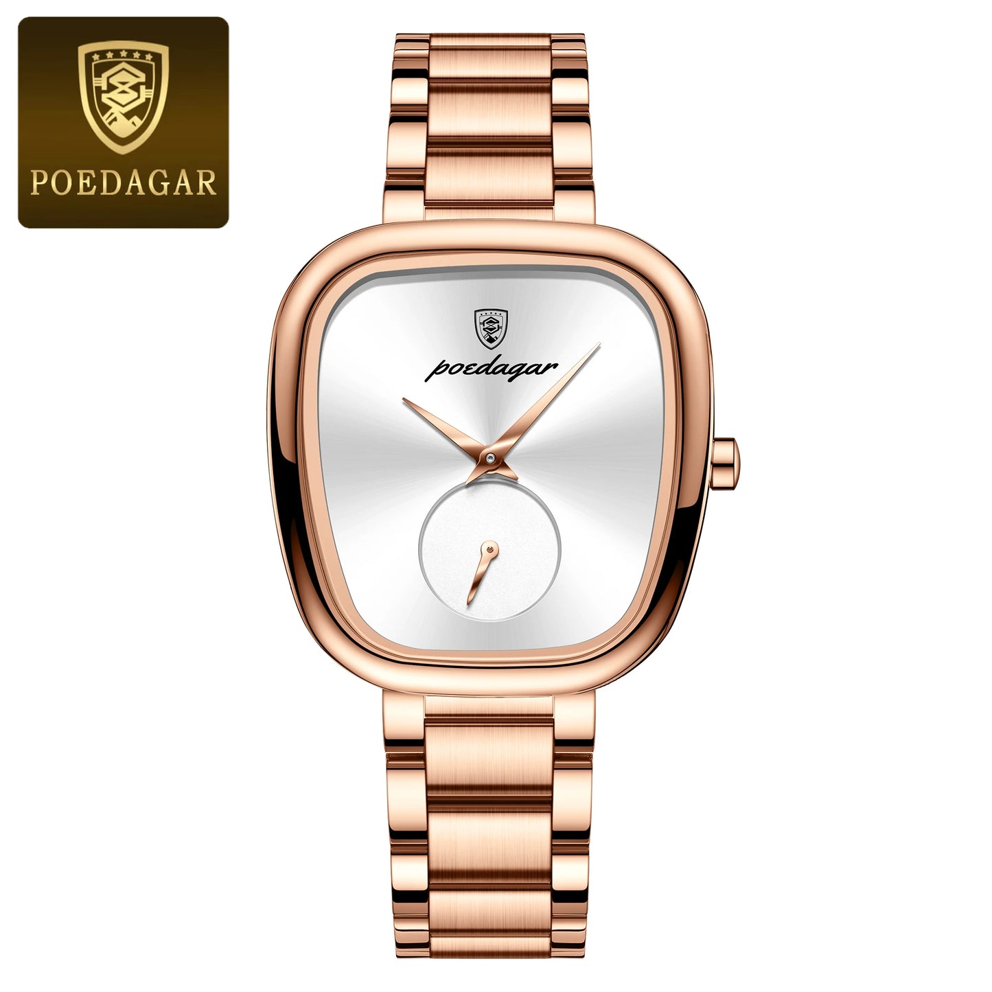 POEDAGAR Luxury Ladies Watch - Waterproof - Stainless Steel - Elegant and Classic