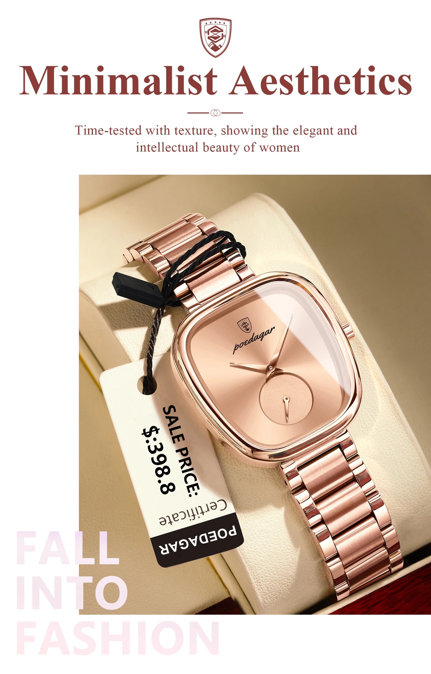 POEDAGAR Luxury Ladies Watch - Waterproof - Stainless Steel - Elegant and Classic