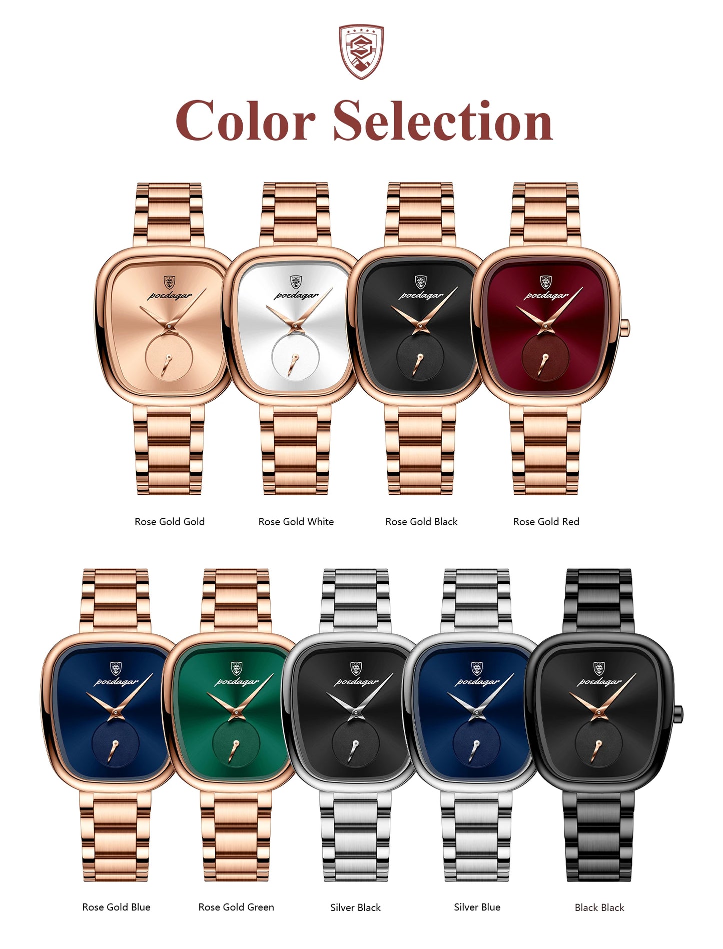 POEDAGAR Luxury Ladies Watch - Waterproof - Stainless Steel - Elegant and Classic