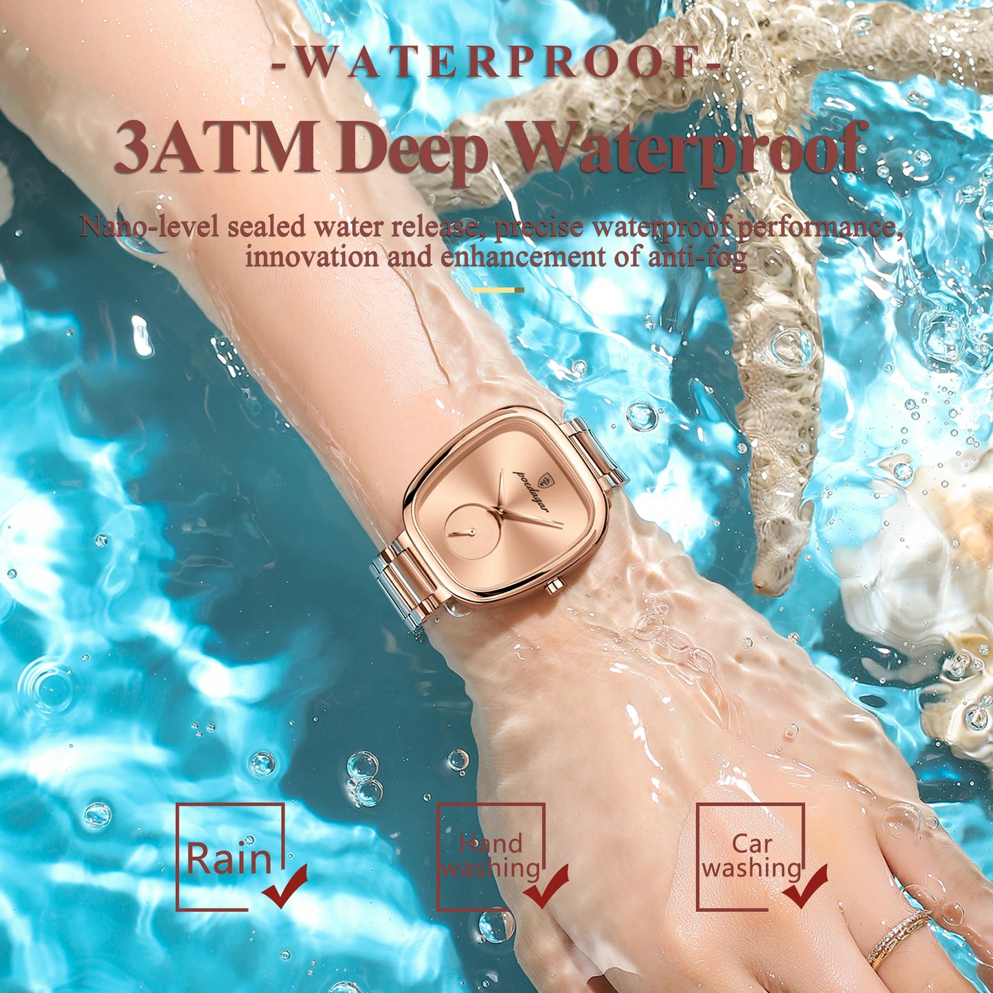 POEDAGAR Luxury Ladies Watch - Waterproof - Stainless Steel - Elegant and Classic