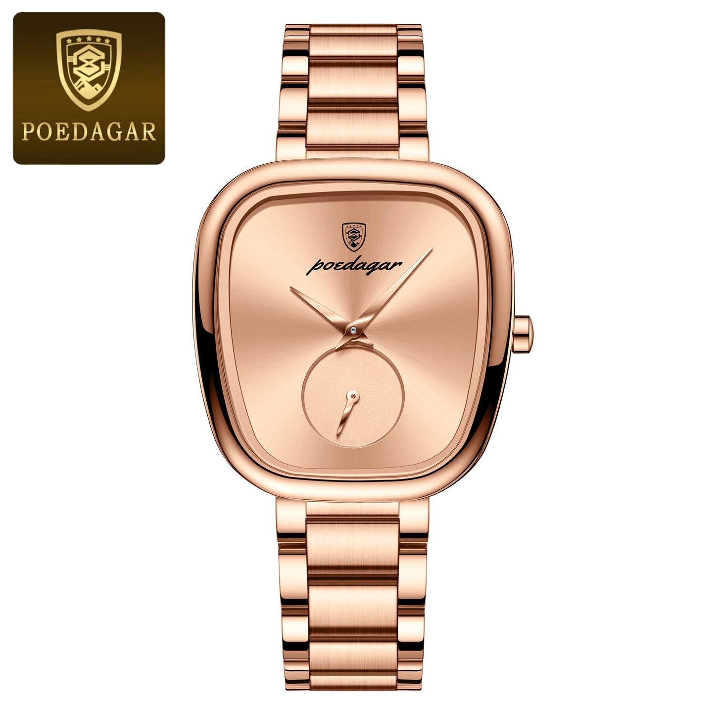 POEDAGAR Luxury Ladies Watch - Waterproof - Stainless Steel - Elegant and Classic